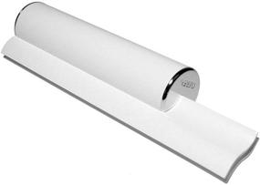 img 4 attached to 🚿 Efficient Bath & Shower Squeegee with Chrome End Caps & Dual White Cleaning Blades - Made in USA for a Sparkling Clean