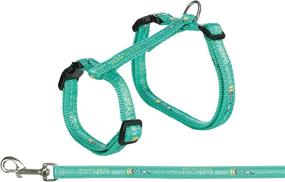 img 2 attached to 🐱 Luxury Trixie Cat Harness and Lead Set: Stylish Nylon Patterns for Large Cats!