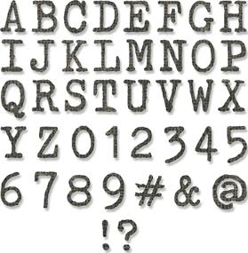 img 2 attached to 🔠 Tim Holtz Sizzix Thinlits Die Set 123 Pack Alphanumeric Tiny Type Upper - Multicolor Delights for Creative Projects