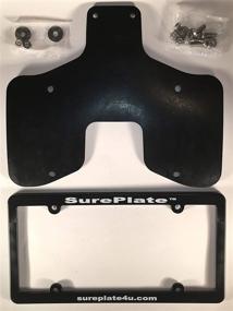img 1 attached to 🚛 SurePlate TM Trailer/Truck DM16004: Premium Rubber License Plate Holder Bracket for Deluxe-Max Frame