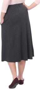 img 3 attached to 👗 Stylish and Practical Kosher Casual Lightweight Mid Calf Skirts with Pockets for Women's Clothing