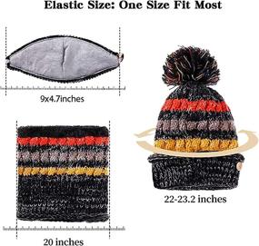 img 2 attached to BIGOAL Womens Winter Fleece Knitted Outdoor Recreation