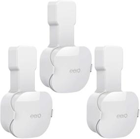 img 4 attached to Space Saving Outlet Mount Holder for eero Mesh WiFi System (3 Pack) - No Messy Wires or Screws! (NOT for eero 6 / eero pro 6)