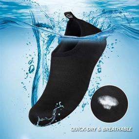 img 1 attached to IceUnicorn Water Shoes Quick Barefoot Men's Shoes