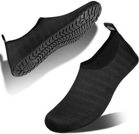 img 4 attached to IceUnicorn Water Shoes Quick Barefoot Men's Shoes