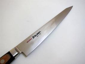 img 3 attached to 🔪 Houcho.com Серия ножей Suisin Inox в стиле западной кухни - Настоящий нож Судзихики Sakai-Manufactured 9,4" (240 мм) с лезвием из стали Инокс