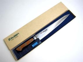 img 1 attached to 🔪 Houcho.com Серия ножей Suisin Inox в стиле западной кухни - Настоящий нож Судзихики Sakai-Manufactured 9,4" (240 мм) с лезвием из стали Инокс