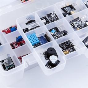 img 1 attached to Enhanced 37-in-1 Sensor Modules Kit with Arduino-Compatible Tutorial - ELEGOO Upgrade for UNO R3, MEGA, Nano