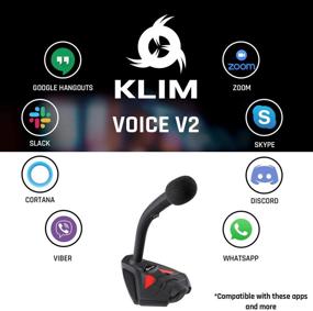 img 1 attached to 🎙️ KLIM Voice V2 Gaming Microphone USB 2021 | Best Sound Quality for Gaming, Recording, Speech Recognition, Streaming, YouTube Podcast | PC Microphone Compatible Mac PS4 Mic | Red