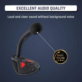 img 3 attached to 🎙️ KLIM Voice V2 Gaming Microphone USB 2021 | Best Sound Quality for Gaming, Recording, Speech Recognition, Streaming, YouTube Podcast | PC Microphone Compatible Mac PS4 Mic | Red