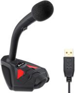 🎙️ klim voice v2 gaming microphone usb 2021 | best sound quality for gaming, recording, speech recognition, streaming, youtube podcast | pc microphone compatible mac ps4 mic | red logo
