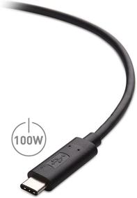 img 2 attached to Certified USB C to USB C Cable 100W Power Delivery by Cable Matters in Black - 6.6 Feet, USB 2.0 Speed, No Video Support
