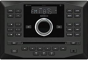 img 1 attached to Jensen JWM60A: Powerful AM/FM/DVD/CD/USB/AUX Bluetooth Wallmount Stereo with App Control and Multiple Format Playback