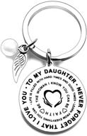 🎓 to my daughter keychain: heartfelt gift from dad and mom for graduation, birthday, christmas – remind her that she's forever loved logo