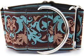 img 3 attached to 🐶 2" Wide Martingale Dog Collar: Ideal for Greyhound, Saluki, Whippet, and Similar Breeds with Sensitive Necks