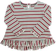 👚 charming rufflebutts girls peppermint stripe ruffle tops, tees & blouses: stylish girls' clothing logo