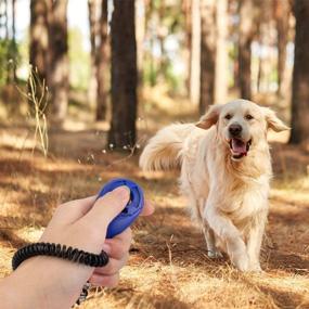 img 2 attached to 🐶 2PCS Training Clicker for Dogs with Wrist Strap - Effective Tool for Behavioral Training - Big Button Clicker for Dog Cat Clicker Training