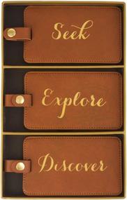 img 1 attached to Eccolo World Traveler Luggage Tags Travel Accessories