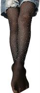 🎀 sparkling fishnet stockings for toddler girls: glittery tights, bling leggings, and mesh socks for fashionable holiday outfits logo