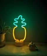 pineapple neon decoration christmas valentines logo