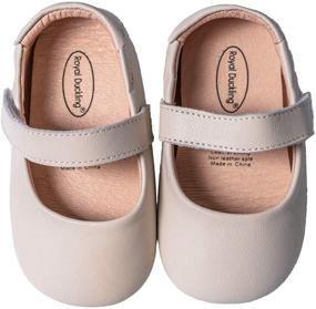 img 4 attached to 👧 Mowoii Princess Flats for Black Girls - Leather Prewalker Shoes