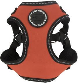 img 4 attached to Puppia PLRA HC9323 Orange Harness Pet Vest Harnesses