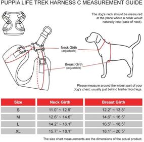 img 3 attached to Puppia PLRA HC9323 Orange Harness Pet Vest Harnesses