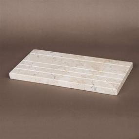 img 3 attached to 🛁 Beautiful Natural Champagne Marble Vanity Tray for Organizing Bath Towels and Bathroom Countertops
