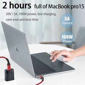 img 2 attached to ⚡ Simyago кабель Thunderbolt 3 TB3 - 40Gbps/8K@60Hz (USB-C до USB-C) - передача данных на 40Gbps/зарядка на 100Вт 5А - совместим с внешним SSD, eGPU