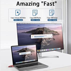 img 3 attached to ⚡ Simyago кабель Thunderbolt 3 TB3 - 40Gbps/8K@60Hz (USB-C до USB-C) - передача данных на 40Gbps/зарядка на 100Вт 5А - совместим с внешним SSD, eGPU