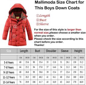 img 2 attached to Mallimoda Hooded Bubble Heavyweight Black Boys' Clothing : Jackets & Coats