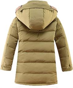 img 3 attached to Mallimoda Hooded Bubble Heavyweight Black Boys' Clothing : Jackets & Coats