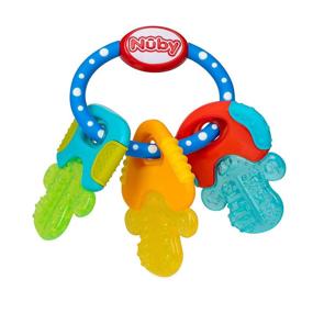 img 2 attached to 🔑 Nuby Ice Gel Teether Keys: Soothing Relief for Teething Babies