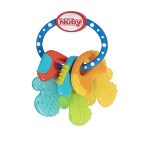 img 1 attached to 🔑 Nuby Ice Gel Teether Keys: Soothing Relief for Teething Babies