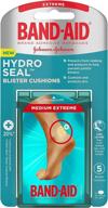 🩹 medium extreme hydro seal band-aid brand blister cushion, pack of 5 логотип