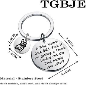 img 3 attached to TGBJE Bulldog Getting Happily Keychain