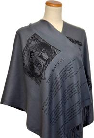 img 2 attached to 🦅 The Raven Shawl Scarf Wrap by Edgar Allan Poe