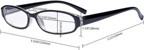 img 1 attached to Affordable and Stylish: Eyekepper 5 Pack Reading Glasses for Women, Ideal Small Readers +3.00 Strength