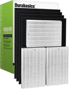 img 4 attached to 🌬️ DuraBasics 13 HEPA Filters for HPA300 Honeywell Air Purifier and HPA300 - 3 HEPA Filters & 4 Pre-Cut Activated Carbon Pre Filters - Replacements for Honeywell Filter R and HPA300 Filter