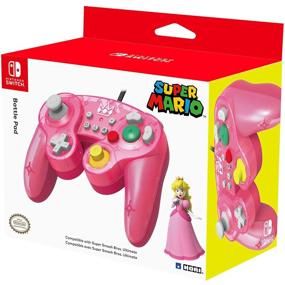 img 1 attached to 🍑 HORI Nintendo Switch Battle Pad (Peach) - Officially Licensed GameCube Style Controller for Nintendo Switch