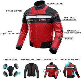 img 1 attached to 🧥 Ultimate Windproof Motorcycle Jacket: Full Body Armor for Autumn and Winter Moto Riding