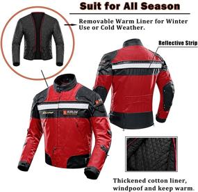 img 2 attached to 🧥 Ultimate Windproof Motorcycle Jacket: Full Body Armor for Autumn and Winter Moto Riding