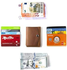 img 3 attached to Trifold Leather Wallet Designer Travel Men's Accessories