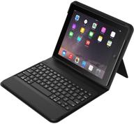 📱 black zagg messenger folio case with bluetooth keyboard for ipad air 2 logo