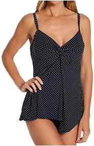 img 1 attached to Miraclesuit Womens Point Tankini Midnight Women's Clothing