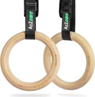 a2zcare gymnastic rings: adjustable buckle, long straps, non-slip training rings for full body workout at home gym logo