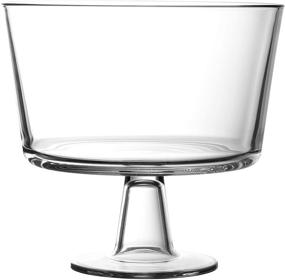 img 4 attached to 🍮 European Trifle Bowl with Pedestal by Royalty Art - Elegant Round Dessert Display Stand for Cakes, Pastries, and Baked Goods, Modern Design with Crystal-Clear Glass - X Quart Capacity