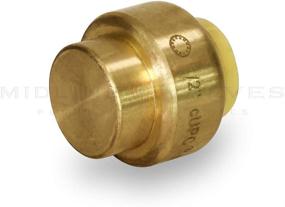 img 2 attached to 🔌 UPSE12 Pushlock Plug End Cap Pipe Fitting, 1/2 Inch, Brass – Push to Connect Pex, Copper, CPVC