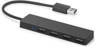 🖥️ mmobiel ultra slim 4-port usb 2.0 data hub adapter - black логотип