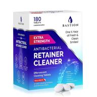 🧼 180 effervescent tablets for retainer cleaning & denture cleansing - 6 month supply - stain & odor removal, plaque remover - ideal for clear aligners, mouth & night guards, all oral/dental appliances logo